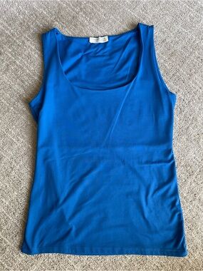 Zara - Scoop neck sleeveless top - Small - 
- Blue